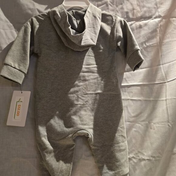 NIKE Baby Boys Hooded Zip-Up Bodysuit – Size 6M - Picture 2 of 2